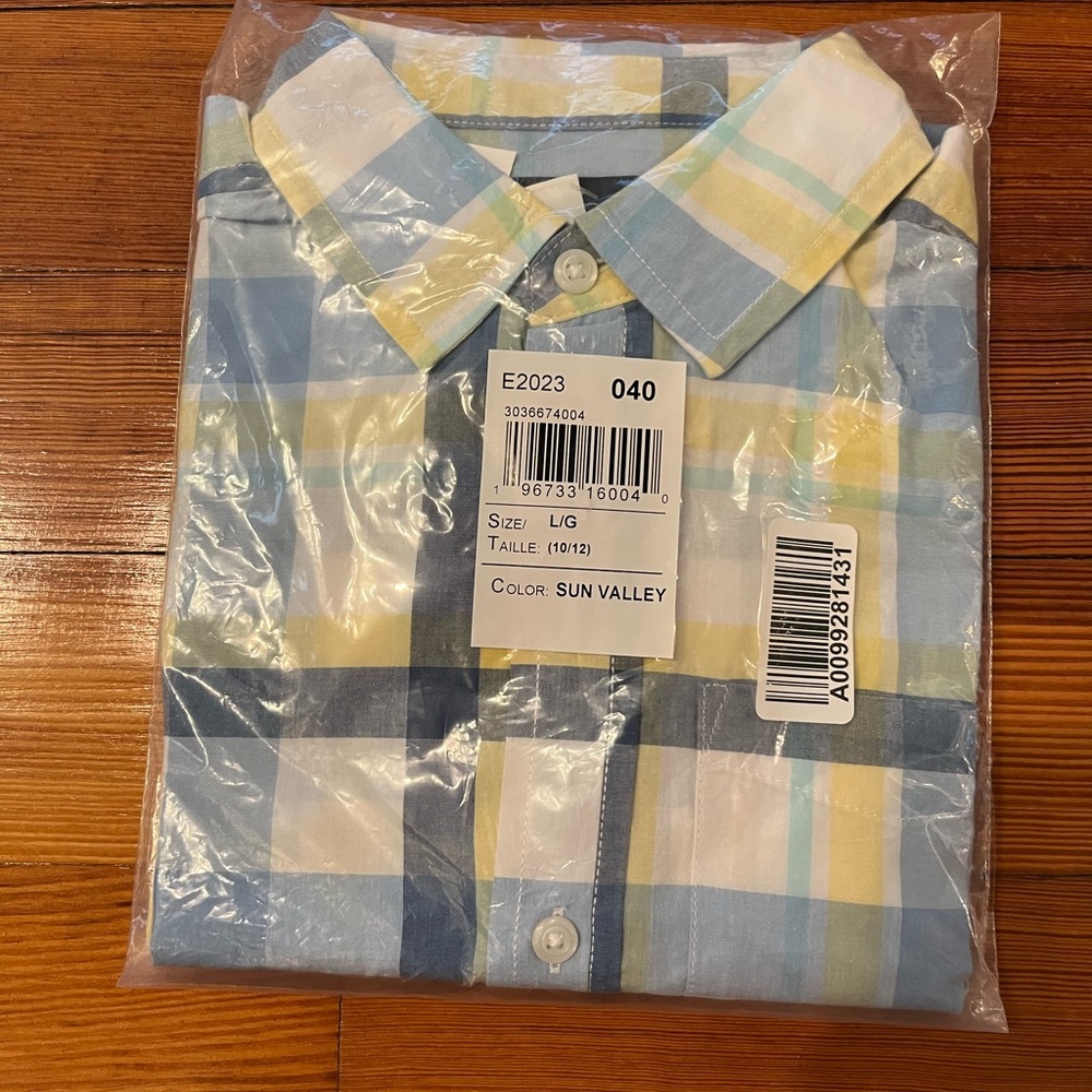Boys’ button down long-sleeved shirt Children’s Place size L (10/12)